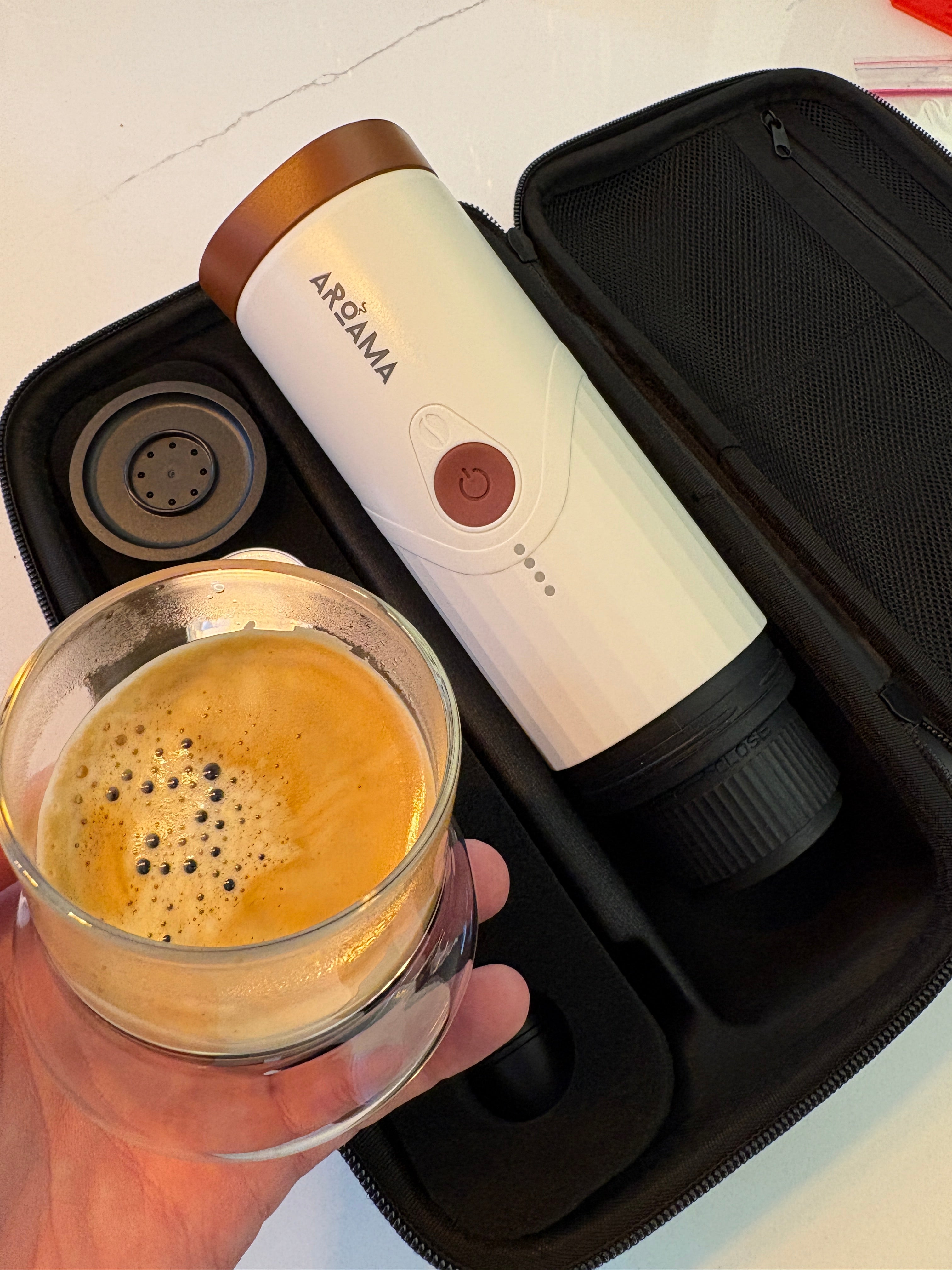 Aroama 2.0 Portable Electric Espresso Maker - Barista Quality Coffee Anywhere