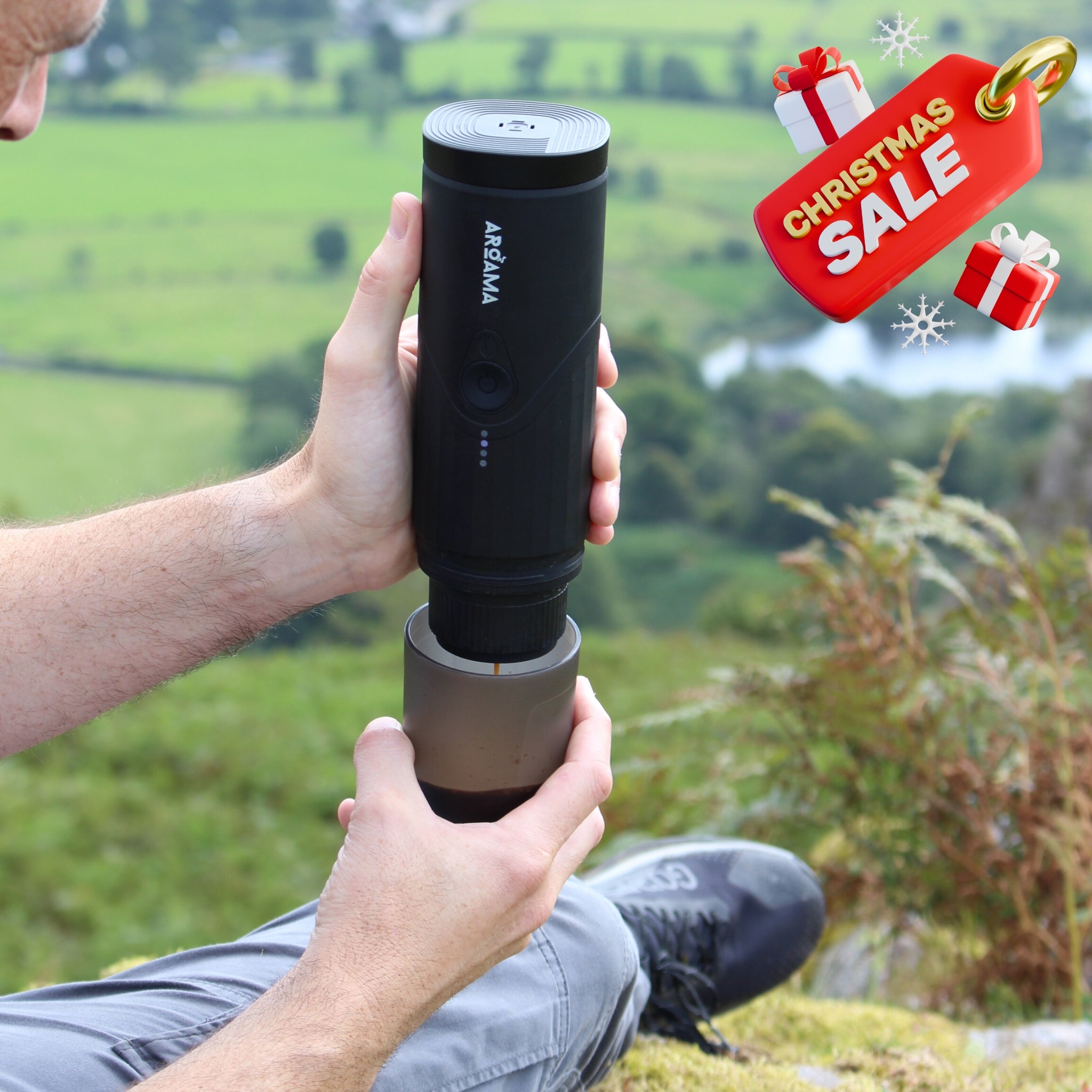 Aroama 2.0 Portable Electric Espresso Maker - Barista Quality Coffee Anywhere